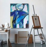 09-26 (90x120cm) - Danish Gallery - Moderne, abstrakte malerier. Online galleri med original, unik kunst til din bolig. 