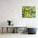 In the forest (60x50cm) - Danish Gallery - Moderne, abstrakte malerier. Online galleri med original, unik kunst til din bolig. 