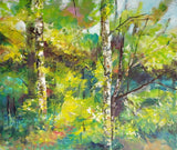 In the forest (60x50cm) - Danish Gallery - Moderne, abstrakte malerier. Online galleri med original, unik kunst til din bolig. 