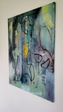Headache (60x80cm) - Danish Gallery - Moderne, abstrakte malerier. Online galleri med original, unik kunst til din bolig. 