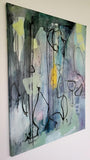 Headache (60x80cm) - Danish Gallery - Moderne, abstrakte malerier. Online galleri med original, unik kunst til din bolig. 