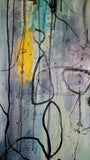 Headache (60x80cm) - Danish Gallery - Moderne, abstrakte malerier. Online galleri med original, unik kunst til din bolig. 