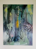 Headache (60x80cm) - Danish Gallery - Moderne, abstrakte malerier. Online galleri med original, unik kunst til din bolig. 
