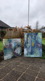Headache (60x80cm) - Danish Gallery - Moderne, abstrakte malerier. Online galleri med original, unik kunst til din bolig. 