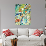 Birds on a twig (50x70cm)