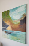 Long views (70x70cm) - Danish Gallery - Moderne, abstrakte malerier. Online galleri med original, unik kunst til din bolig. 