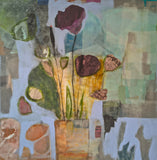 Vases on table (80x80cm)