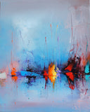 Vivid outlines (50x60cm) - Danish Gallery - Moderne, abstrakte malerier. Online galleri med original, unik kunst til din bolig. 