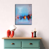 Vivid outlines (50x60cm) - Danish Gallery - Moderne, abstrakte malerier. Online galleri med original, unik kunst til din bolig. 