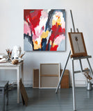 17-26 (100x100cm) - Danish Gallery - Moderne, abstrakte malerier. Online galleri med original, unik kunst til din bolig. 
