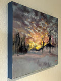 Spring Light, Lillehammer (50x40cm)
