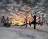 Spring Light, Lillehammer (50x40cm)