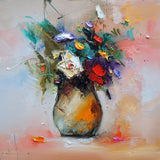 Spring scent (40x40cm) - Danish Gallery - Moderne, abstrakte malerier. Online galleri med original, unik kunst til din bolig. 