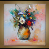 Spring scent (40x40cm) - Danish Gallery - Moderne, abstrakte malerier. Online galleri med original, unik kunst til din bolig. 