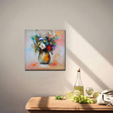 Spring scent (40x40cm) - Danish Gallery - Moderne, abstrakte malerier. Online galleri med original, unik kunst til din bolig. 