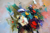 Spring scent (40x40cm) - Danish Gallery - Moderne, abstrakte malerier. Online galleri med original, unik kunst til din bolig. 