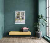 Window with vases (80x90cm)