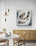 Free Spirit 71 (80x80cm) - Danish Gallery - Moderne, abstrakte malerier. Online galleri med original, unik kunst til din bolig. 