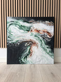 Free Spirit 74 (80x80cm) - Danish Gallery - Moderne, abstrakte malerier. Online galleri med original, unik kunst til din bolig. 