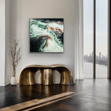 Free Spirit 74 (80x80cm) - Danish Gallery - Moderne, abstrakte malerier. Online galleri med original, unik kunst til din bolig. 