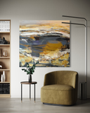 Mindscape Hope (130x120cm) - Danish Gallery - Moderne, abstrakte malerier. Online galleri med original, unik kunst til din bolig. 