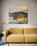 Mindscape Hope (130x120cm) - Danish Gallery - Moderne, abstrakte malerier. Online galleri med original, unik kunst til din bolig. 