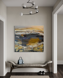 Mindscape Hope (130x120cm) - Danish Gallery - Moderne, abstrakte malerier. Online galleri med original, unik kunst til din bolig. 