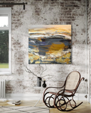 Mindscape Hope (130x120cm) - Danish Gallery - Moderne, abstrakte malerier. Online galleri med original, unik kunst til din bolig. 