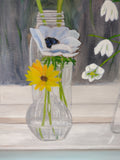 Window with vases (80x90cm)