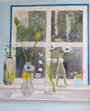 Window with vases (80x90cm)