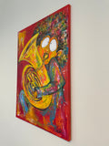 Tuba in red (60x80cm)