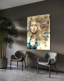 Project Alice (120x150cm) - Danish Gallery - Moderne, abstrakte malerier. Online galleri med original, unik kunst til din bolig. 