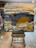 Mindscape Hope (130x120cm) - Danish Gallery - Moderne, abstrakte malerier. Online galleri med original, unik kunst til din bolig. 