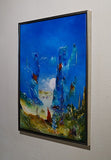 Silence in time (60x80cm) - Danish Gallery - Moderne, abstrakte malerier. Online galleri med original, unik kunst til din bolig. 