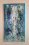 Twists (50x90cm) - Danish Gallery - Moderne, abstrakte malerier. Online galleri med original, unik kunst til din bolig. 