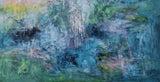 Waterfall (80x80cm) - Danish Gallery - Moderne, abstrakte malerier. Online galleri med original, unik kunst til din bolig. 