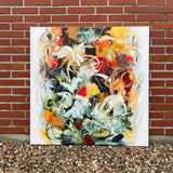 Untitled (100x100cm) - Danish Gallery - Moderne, abstrakte malerier. Online galleri med original, unik kunst til din bolig. 