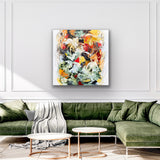 Untitled (100x100cm) - Danish Gallery - Moderne, abstrakte malerier. Online galleri med original, unik kunst til din bolig. 