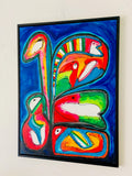 Blues (60x80cm) - Danish Gallery - Moderne, abstrakte malerier. Online galleri med original, unik kunst til din bolig. 