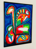 Blues (60x80cm) - Danish Gallery - Moderne, abstrakte malerier. Online galleri med original, unik kunst til din bolig. 