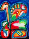Blues (60x80cm) - Danish Gallery - Moderne, abstrakte malerier. Online galleri med original, unik kunst til din bolig. 
