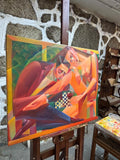 In love (65x54cm) - Danish Gallery - Moderne, abstrakte malerier. Online galleri med original, unik kunst til din bolig. 