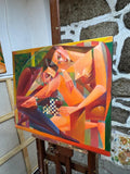 In love (65x54cm) - Danish Gallery - Moderne, abstrakte malerier. Online galleri med original, unik kunst til din bolig. 