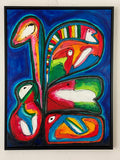 Blues (60x80cm) - Danish Gallery - Moderne, abstrakte malerier. Online galleri med original, unik kunst til din bolig. 