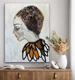 Untitled (90x120cm) - Danish Gallery - Moderne, abstrakte malerier. Online galleri med original, unik kunst til din bolig. 
