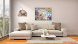 Joy (90x70cm) - Danish Gallery - Moderne, abstrakte malerier. Online galleri med original, unik kunst til din bolig. 