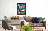Blues (60x80cm) - Danish Gallery - Moderne, abstrakte malerier. Online galleri med original, unik kunst til din bolig. 