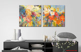 Dance with colours V (40x40cm) - Danish Gallery - Moderne, abstrakte malerier. Online galleri med original, unik kunst til din bolig. 