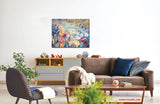 Joy (90x70cm) - Danish Gallery - Moderne, abstrakte malerier. Online galleri med original, unik kunst til din bolig. 