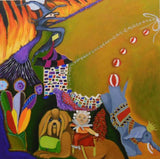 The silver thread (80x80cm)